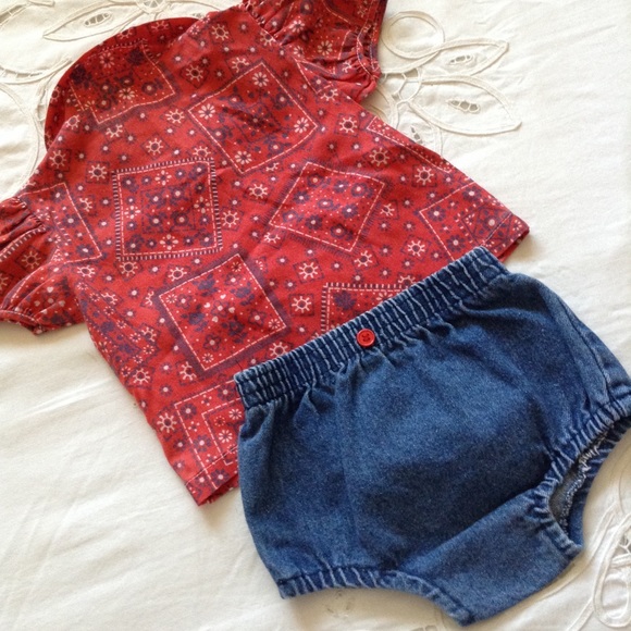 VINTAGE TWO PIECE SET 9/12 MO - Picture 2 of 2